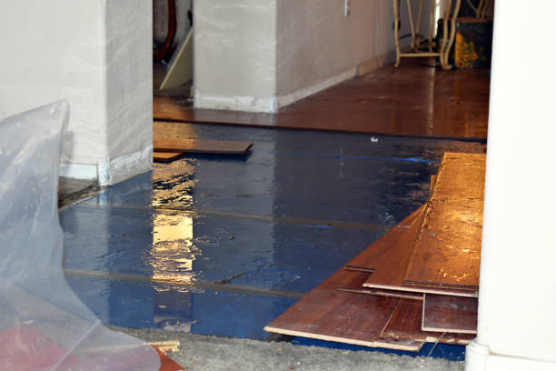 Professional Sewage Cleanup technician working in Wareham, MA